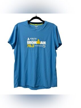 HOKA Airolite T-Shirt 2.0 Women’s Ironman Oceanside 70.3 Size Medium  Blue